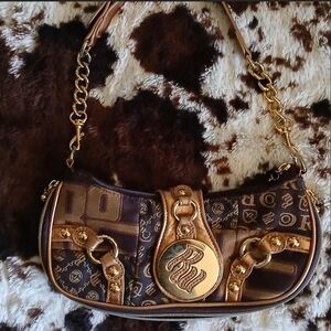 Rocawear Brown and Gold Shoulder Bag